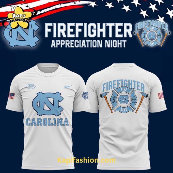 North Carolina Tar Heels Firefighter Appreciation Night Premium Limited T Shirt