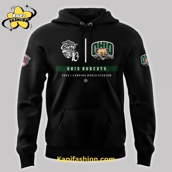 Ohio Bobcats Cure Bowl Champions Special Edition Black Hoodie v2