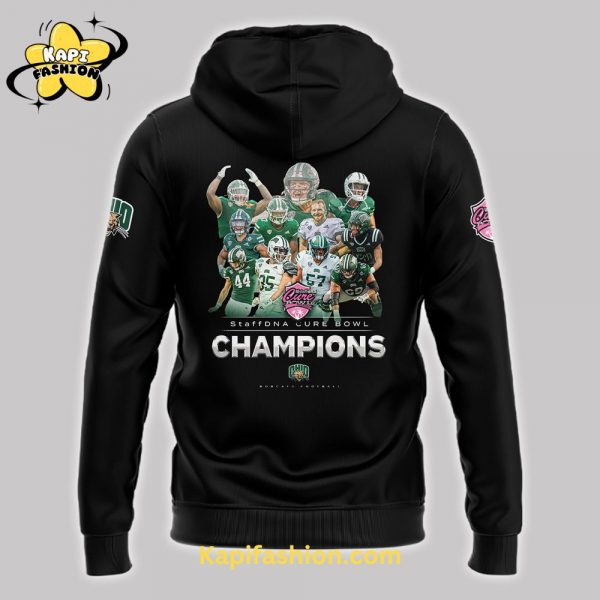 Ohio Bobcats Cure Bowl Champions Special Edition Black Hoodie v2 3