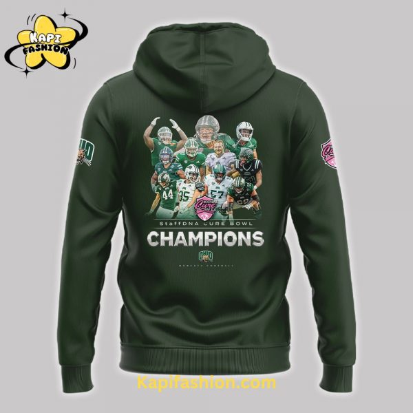 Ohio Bobcats Cure Bowl Champions Special Edition Black Hoodie v3 3