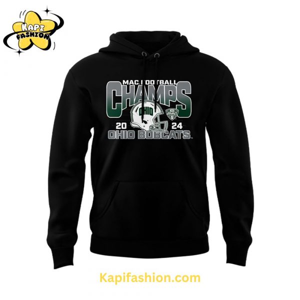 Ohio Bobcats Special Edition 2024 MAC Champions Black Hoodie