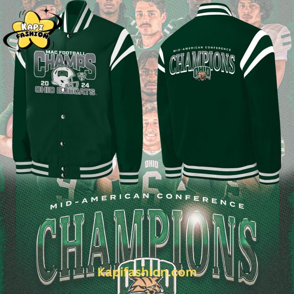 Ohio Bobcats Special Edition 2024 MAC Champions Boomber Jacket