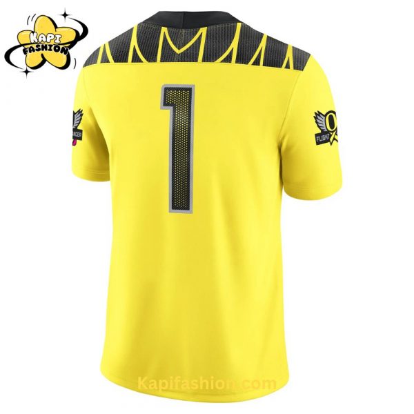 Oregon Ducks Alternate Game Jersey Yellow Edition 3