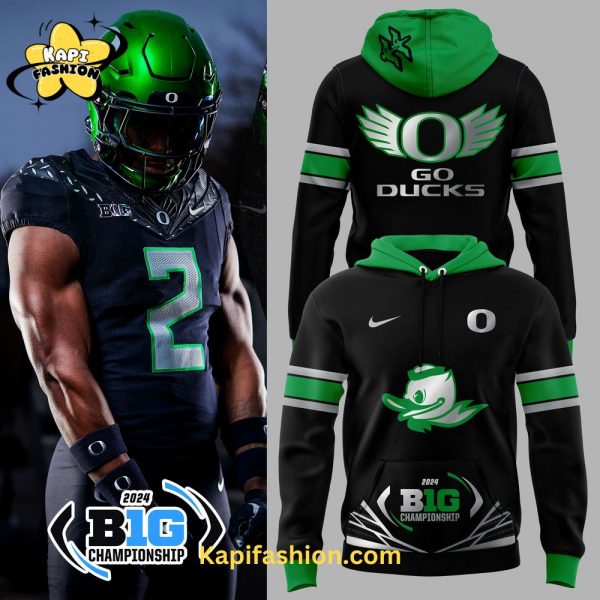 Oregon Ducks Football Big Ten 2024 Championship Game Hoodie