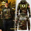 Oregon Ducks Football Nike Camo Salute to Service Club Fleece Pullover Hoodie V2