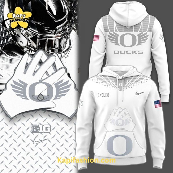 Oregon Ducks “Generation O Warp Speed” White Hoodie 2024 V1