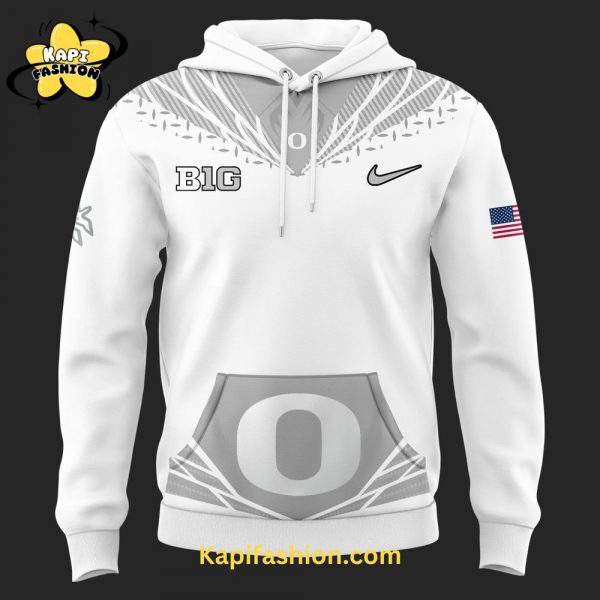 Oregon Ducks “Generation O Warp Speed” White Hoodie 2024 V2