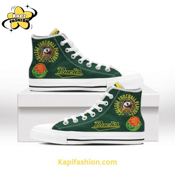 Oregon Ducks High Top Shoes Jordan 1 Rose Edition