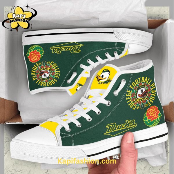 Oregon Ducks High Top Shoes Jordan 1 Rose Edition