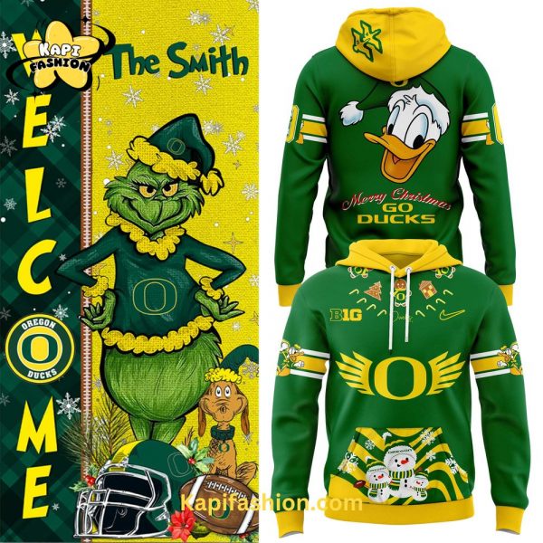 Oregon Ducks Merry Christmas Hoodie