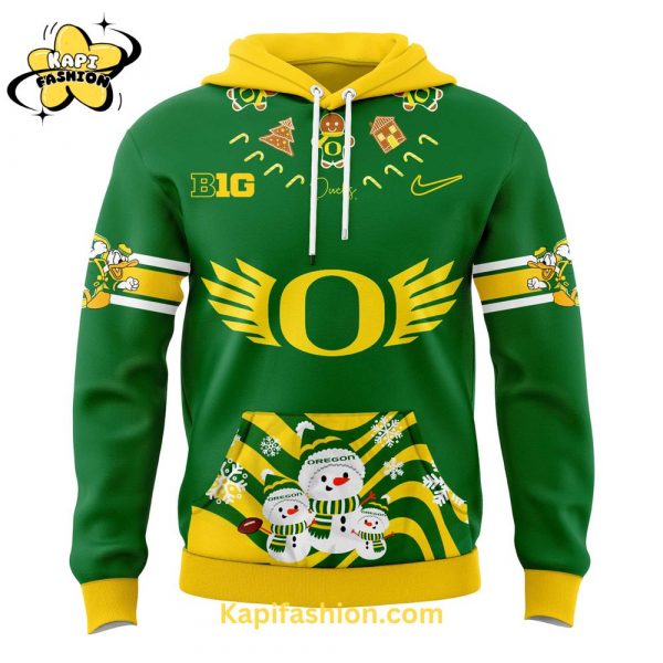 Oregon Ducks Merry Christmas Hoodie