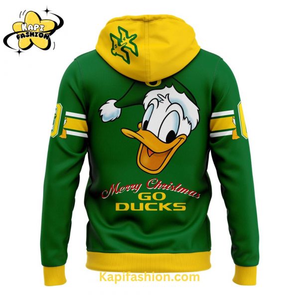 Oregon Ducks Merry Christmas Hoodie 3