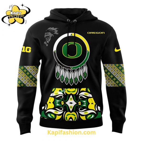 Oregon Ducks Native American Heritage Month Premium Limited Pullover Hoodie V2 2