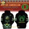 Oregon Ducks Football Nike Camo Salute to Service Club Fleece Pullover Hoodie V2