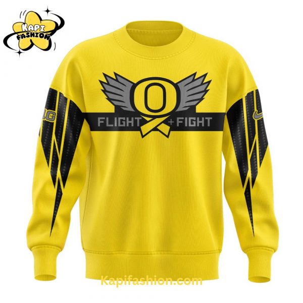 Oregon Ducks “Stomp Out Cancer” Heroes SweatShirt Gold Edition