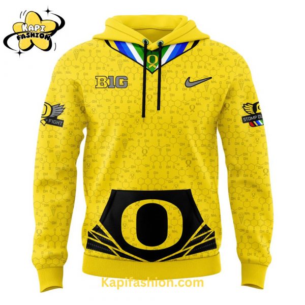 Oregon Ducks “Stomp Out Cancer” Limited Gold Hoodie