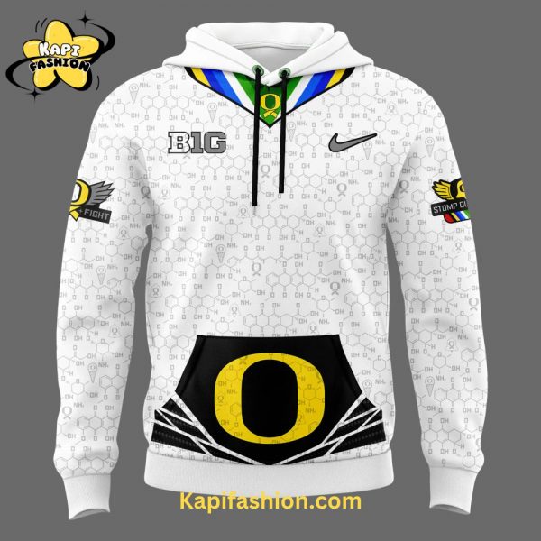 Oregon Ducks “Stomp Out Cancer” Limited White Hoodie