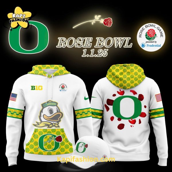 Oregon Ducks x Rose Bowl Game Hoodie Limited Gold Edition 1.1.2025