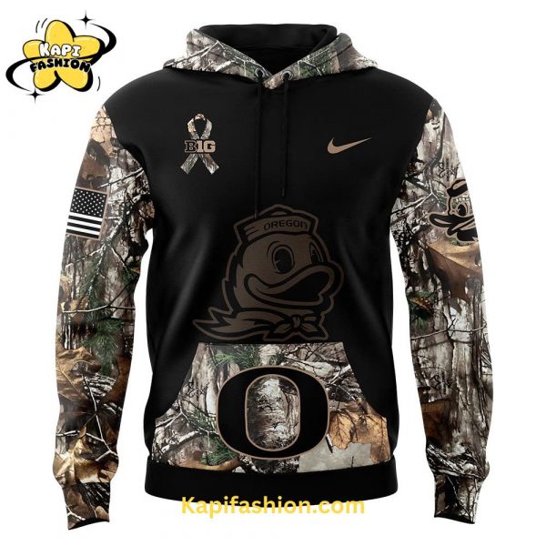 Oregon Football Nike Camo Hunting 2024 Hoodie