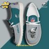 New York Jets White Canvas Loafer Shoes Custom Your Name