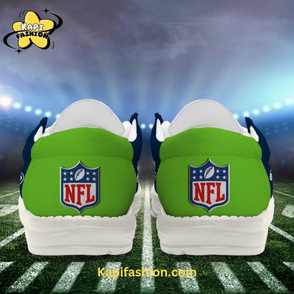 Seattle Seahawks Green Canvas Loafer Shoes Custom Your Name 6