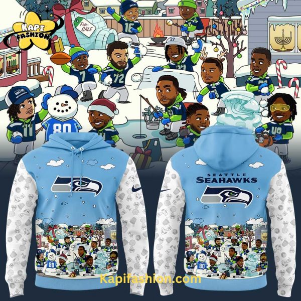 Seattle Seahawks Happy Holidays Hoodie Limited Edition 2025