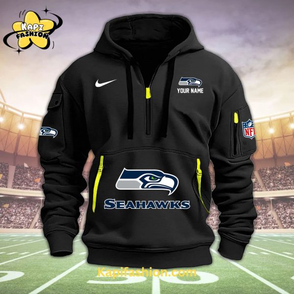 Seattle Seahawks Personalized 2D Quarter zip hoodie Limited Edition V1