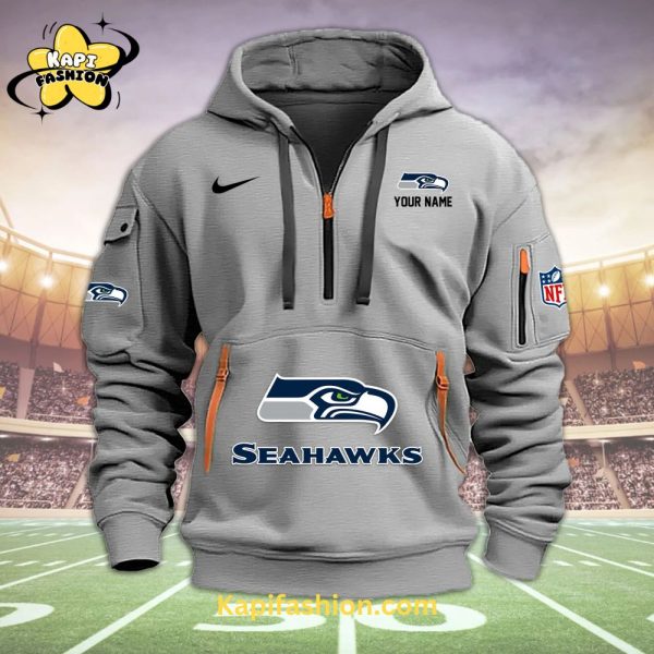 Seattle Seahawks Personalized 2D Quarter zip hoodie Limited Edition V2