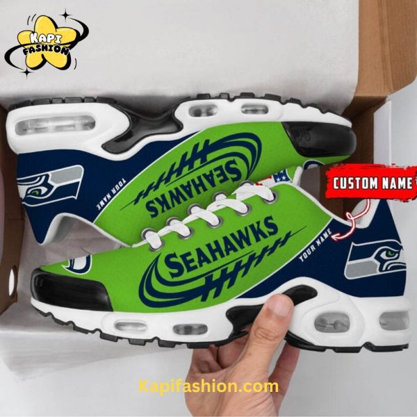 Seattle Seahawks Personalized Blue Air Max Plus V2 3