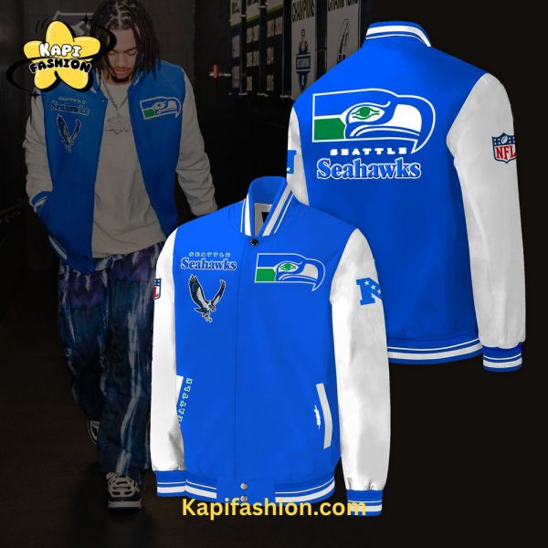 Seattle Seahawks Throwback Bomber Jacket