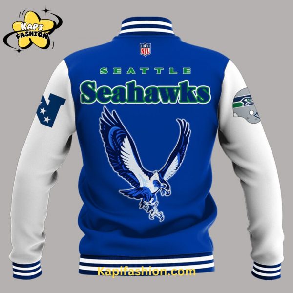 Seattle Seahawks Throwback Bomber Jacket 3