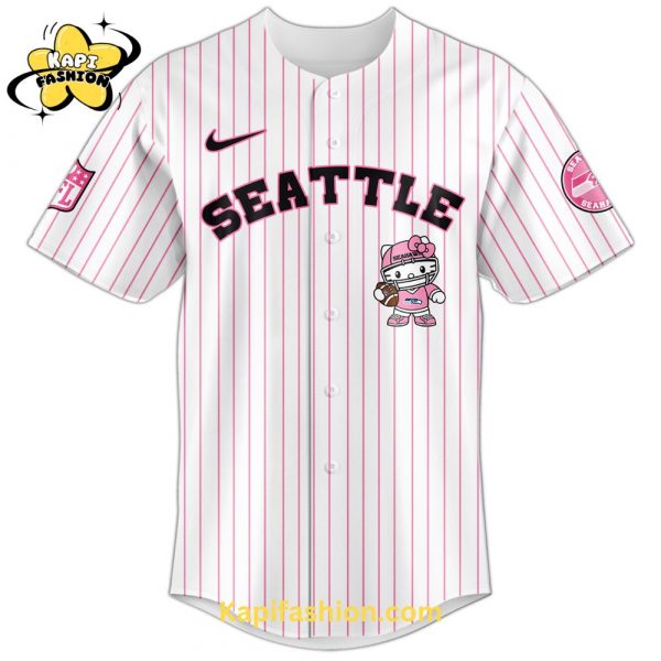 Seattle Seahawks X Kitty Pink Jersey Limited Edition V1