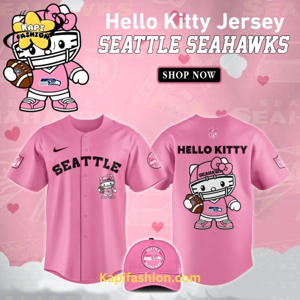 Seattle Seahawks X Kitty Pink Jersey Limited Edition V2