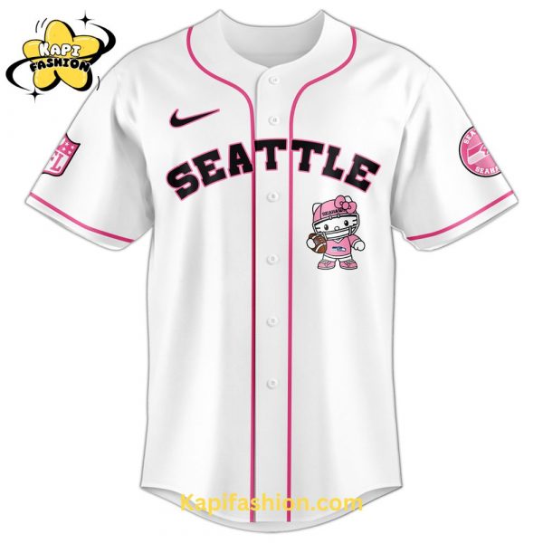 Seattle Seahawks X Kitty Pink Jersey Limited Edition V3