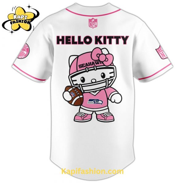 Seattle Seahawks X Kitty Pink Jersey Limited Edition V3 3