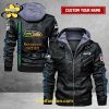 Baltimore Ravens-Golden NFL 32 Teams Custom Name H121 Leather Jacket – Gold Edition