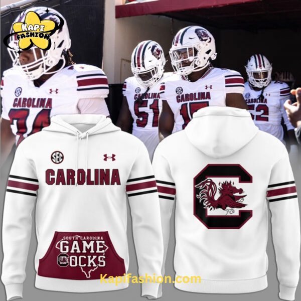 South Carolina Gamecocks Limited Edition White Hoodie v1