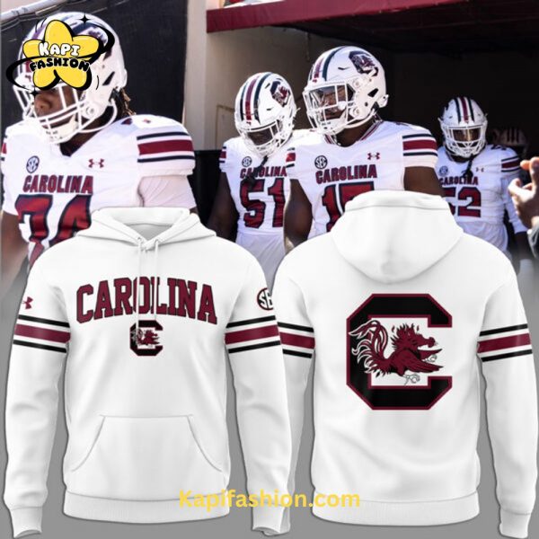 South Carolina Gamecocks Limited Edition White Hoodie v2