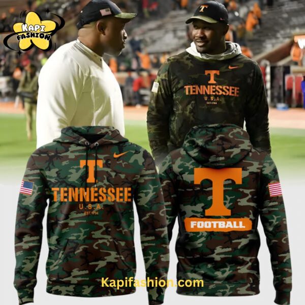 Tennessee Football Nike Camo Salute to Service Club Hoodie