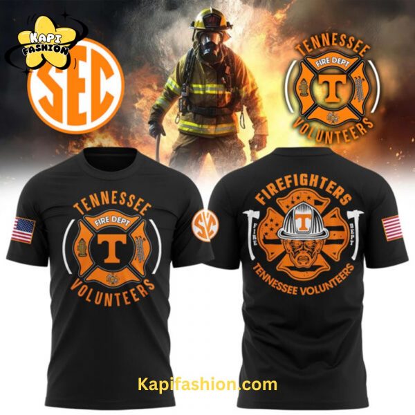 Tennessee Football x 2024 Firefighter Appreciation Night Premium Limited Black T Shirt