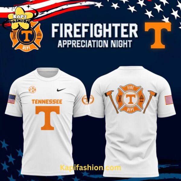 Tennessee Football x 2024 Firefighter Appreciation Night Premium Limited White T Shirt