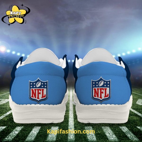 Tennessee Titans Skull Blue Canvas Loafer Shoes Custom Your Name 7