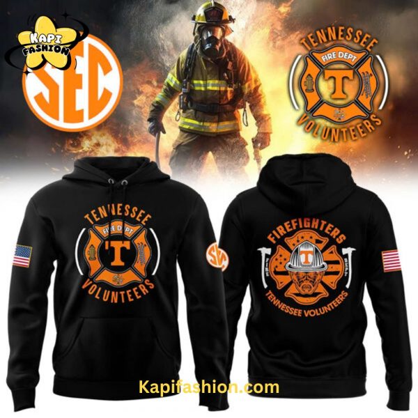 Tennessee Volunteers Football x 2024 Firefighter Appreciation Night Premium Limited Black Hoodie