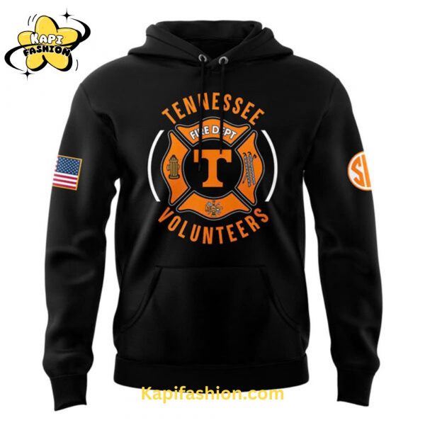 Tennessee Volunteers Football x 2024 Firefighter Appreciation Night Premium Limited Black Hoodie