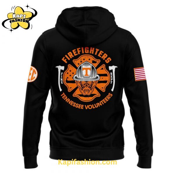 Tennessee Volunteers Football x 2024 Firefighter Appreciation Night Premium Limited Black Hoodie 3