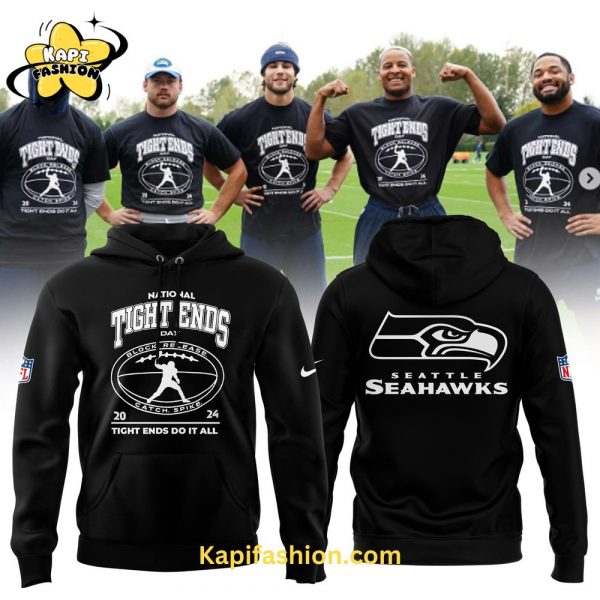 Unisex Nike Black Seattle Seahawks 2024 National Tight Ends Day Hoodie