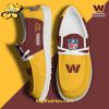 Washington Redskins Skull Golden Canvas Loafer Shoes Custom Your Name