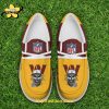 Washington Commanders Golden Canvas Loafer Shoes Custom Your Name