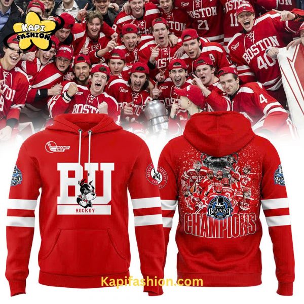 BU Hockey 2025 Beanpot MVP Champions Limited Edition Hoodie