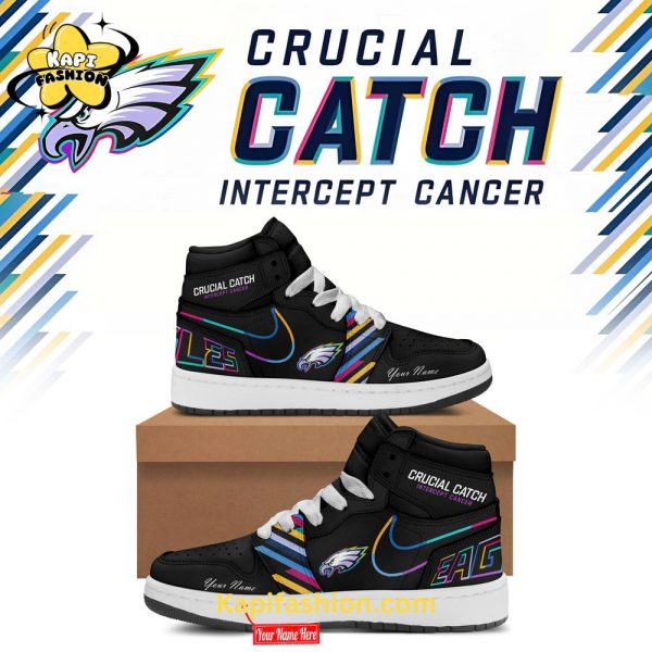 Black Philadelphia Eagles Crucial Catch Air Jordan 1